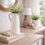 Vase de table en céramique blanche Cresthill-841323561