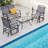 Bettylu Metal Outdoor Glider Chair