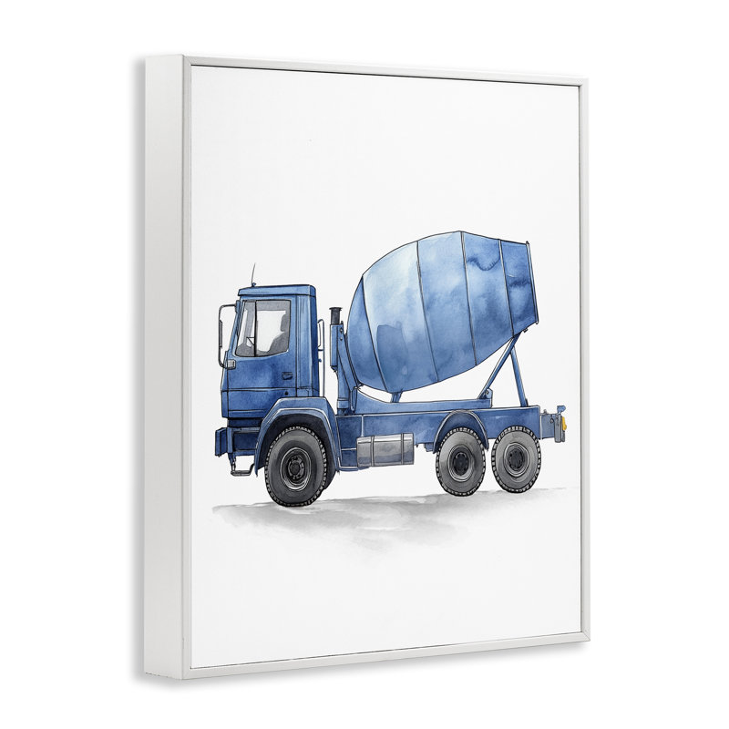Giclée encadrée en ciment, H 20 po x l 16 po, Estampe numérique encadrée blanc bord de mer