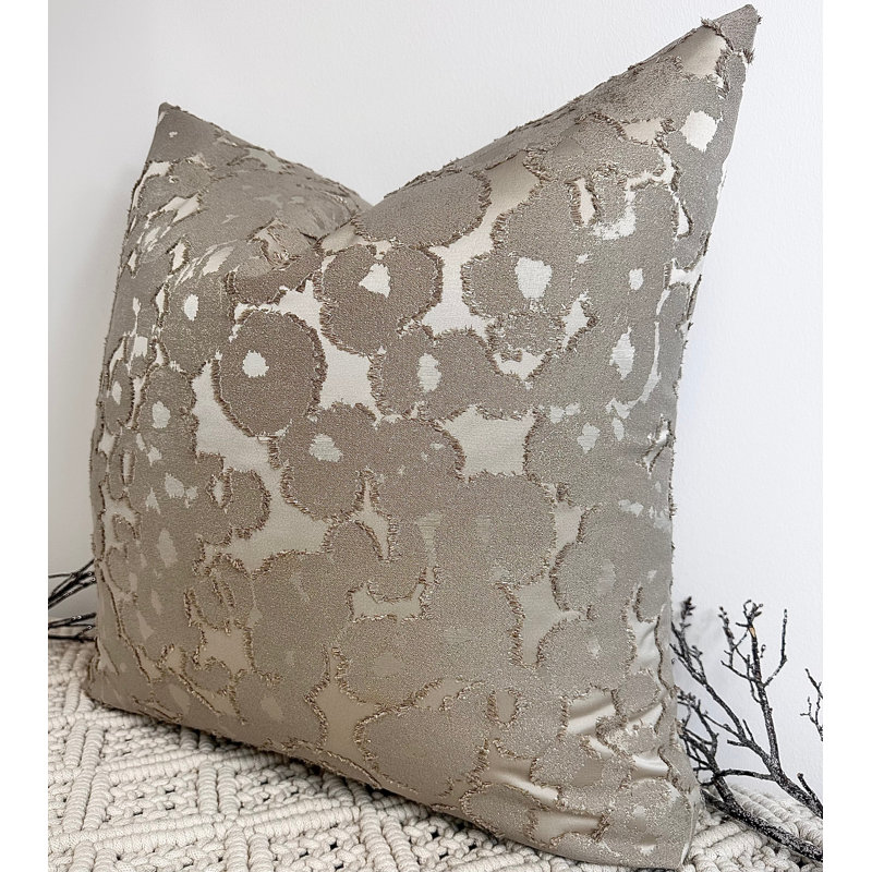 Abstract Brown Square Cushion Cover