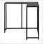 Table d'appoint, console, vestibule, étroit, d'angle, stratifié noir, métal noir, contemporain, moderne-622742170