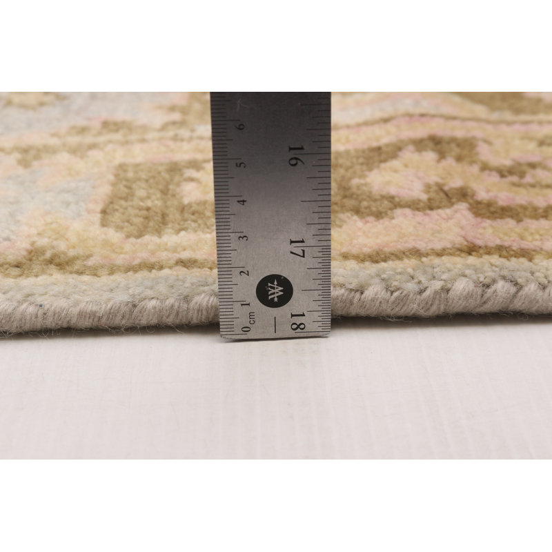 Tapis moderne gris clair Oushak 2 pi 5 po x 19 pi 5 po