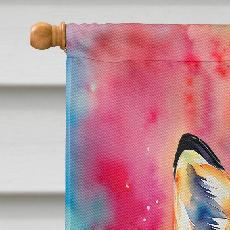 Drapeau de maison de renard hippie