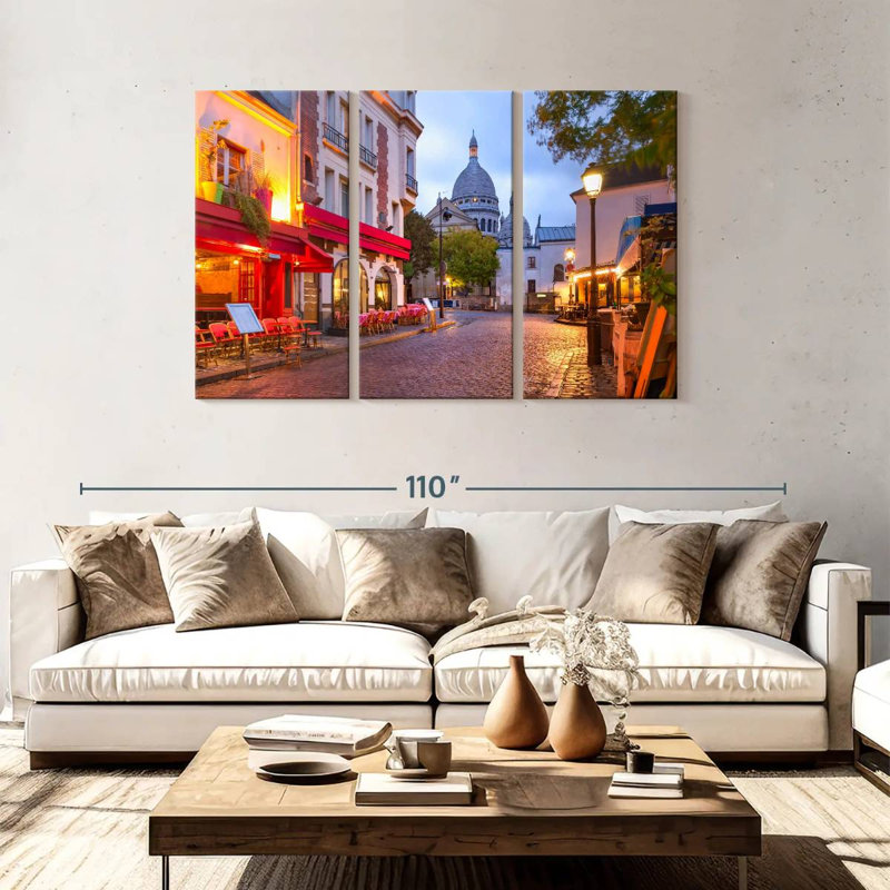 Syd Place Du Tertre Cafes, 48" H x 74" W