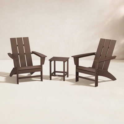 POLYWOOD® Modern Adirondack 2-Person Patio Seating Group