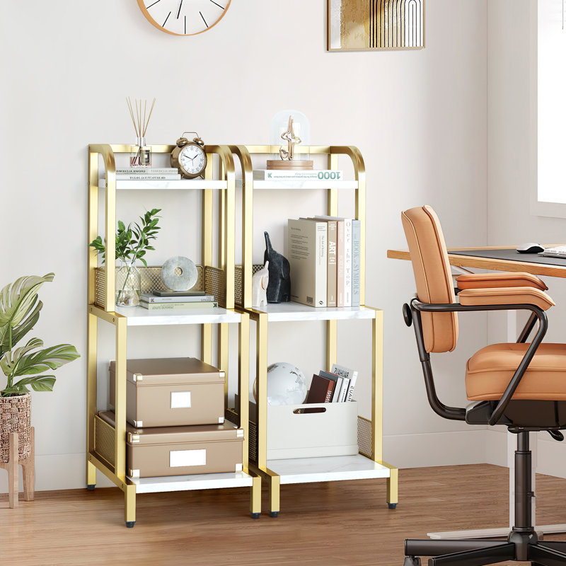 80cm H x 30cm W Metal Bookcase