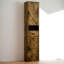 Armoire de rangement moderne H 69,29 po x l 14,56 po avec 2 portes et 1 tiroir, blanc-876809356
