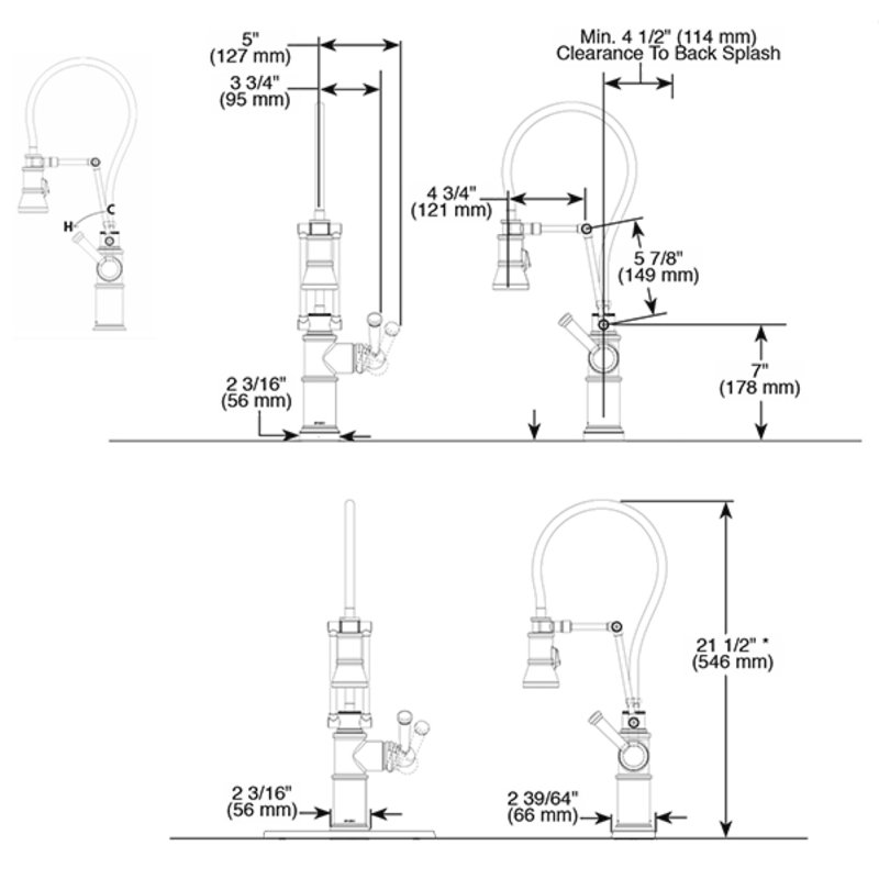Artesso® Smarttouch® Articulating Faucet With Finished Hose, Matte Black