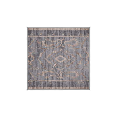 Machine Washable Gray Area Rug