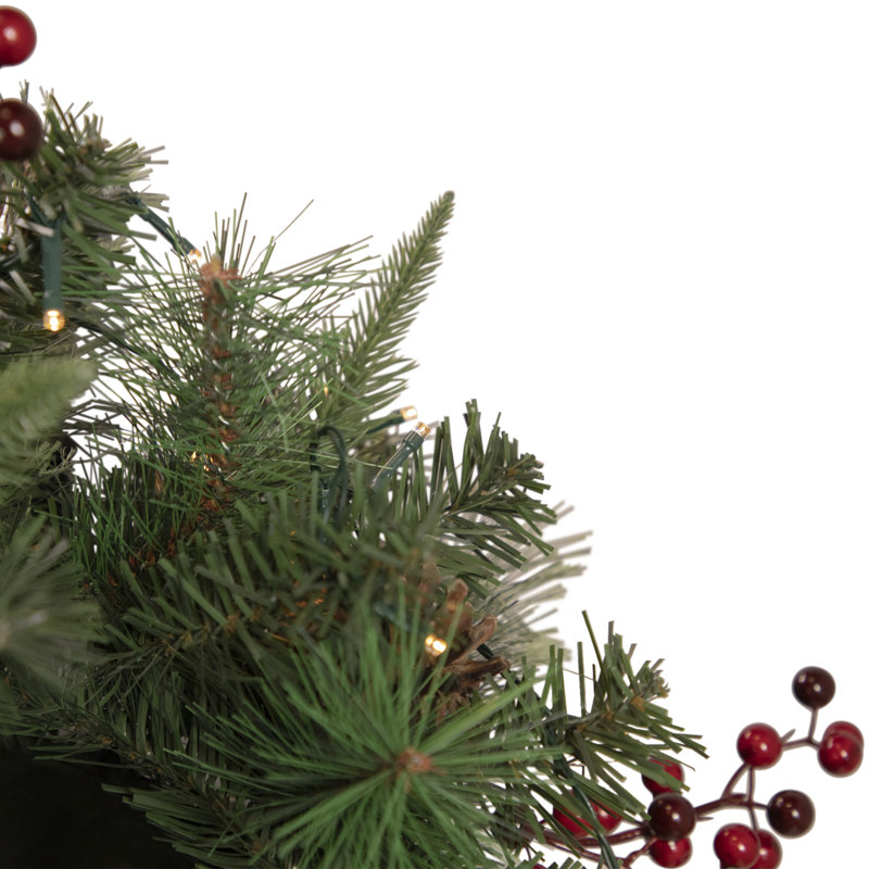 Ornement de boîte aux lettres de Noël artificiel 36 po