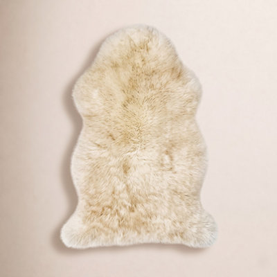 Heitz Yellow Cream Sheepskin Rug