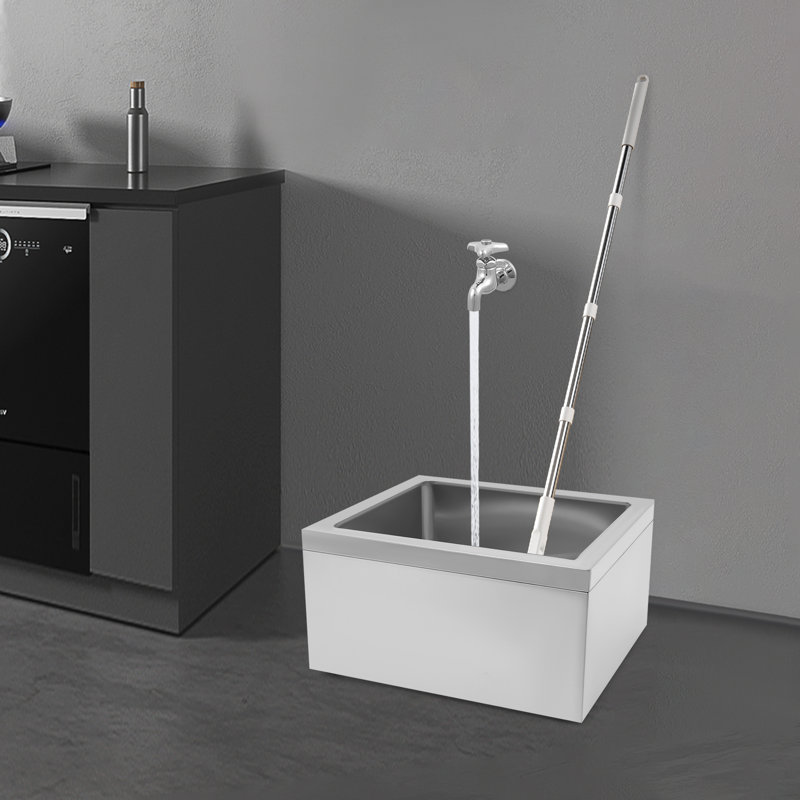 22X19x11.22” Stainless Steel Floor Mop Sink