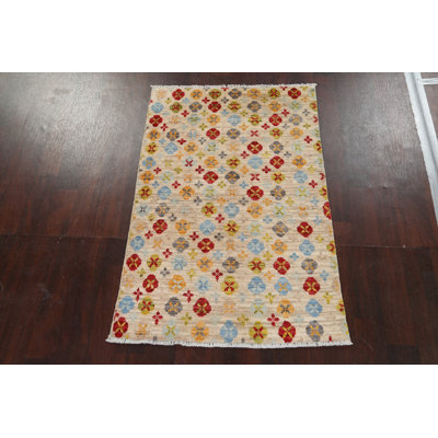 Vegetable Dye Gabbeh Handmade Rug 3x5