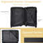 Valise rigide, valises en ABS léger et durable avec roues doubles, bagage de voyage à carreaux extensible de 28 pouces