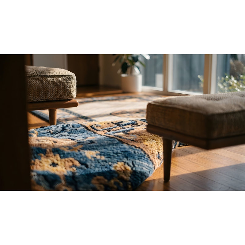 Tapis antique en soie antique chinois