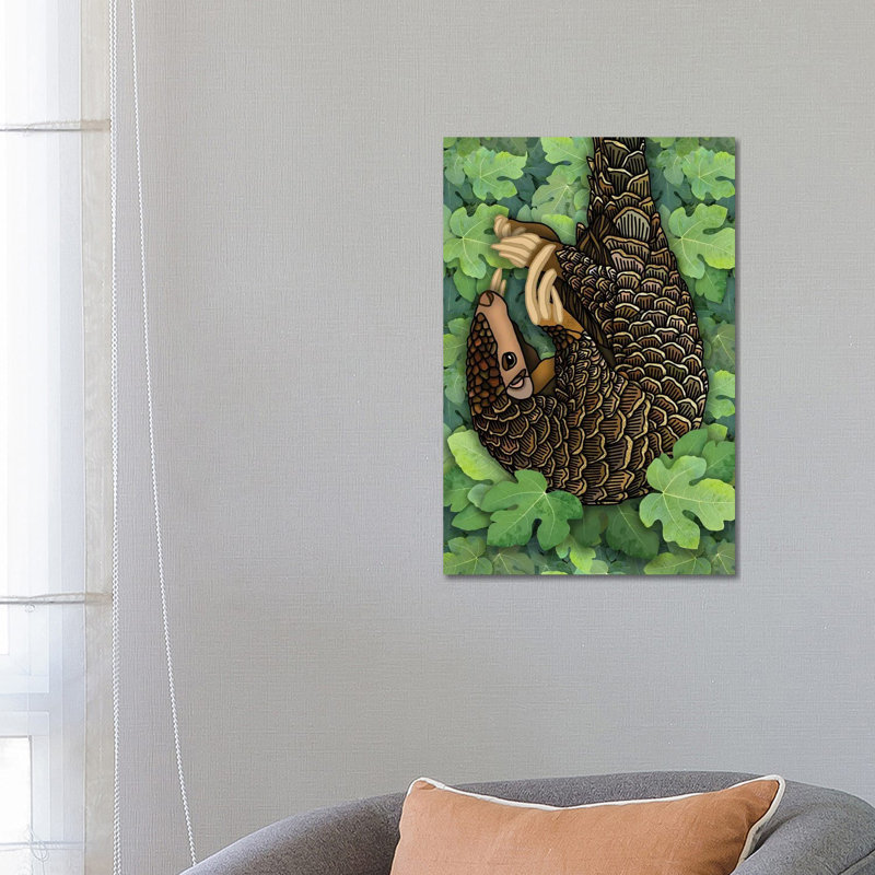 Pangolin by Angelika Parker - Wrapped Canvas Print, 66.04cm H x 45.72cm W x 1.905cm D