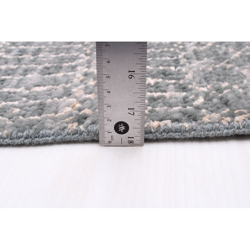Tapis unique gris foncé noué à la main nouvel âge 7 pi 11 po x 9 pi 9 po Tenyia