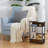 Multi-Functional Narrow End Table, Rustic Brown, Perfect For Small Spaces