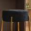 24 po de hauteur, tabourets de bar ronds, ensemble de 2 - Tabourets de salle à manger rembourrés contemporains pour cuisines, cafés et bars - comprend des pieds de support robustes