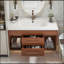 Meuble-lavabo simple 35,4 po avec lavabo en céramique intégré