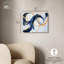 Marine et anneaux I, art abstrait sur toile de luxe-569853671-569853462