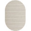 Tapis rayé en polypropylène tissé à la machine intérieur / extérieur gris clair-620485360