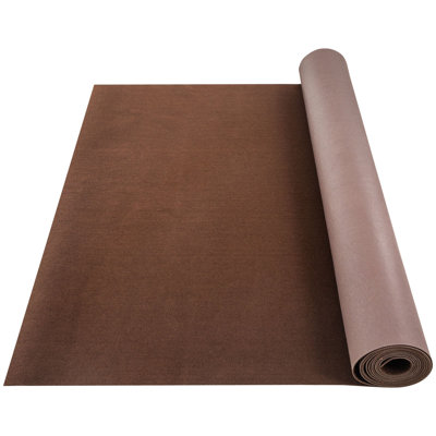 Moquette marine, 1,83 m x 5,49 m, moquette marine brun foncé, usage intérieur/extérieur avec envers imperméable en TPR, rouleau de moquette imperméable pour maison, terrasse, porche, pont.