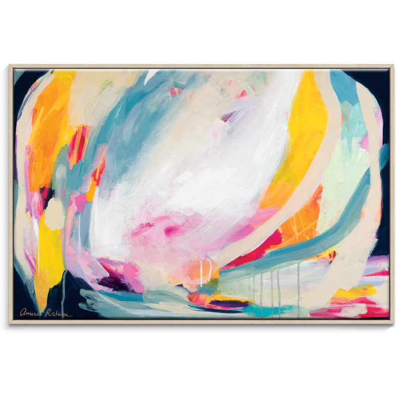 Soul Searching Cross Country by Amira Rahim - Print, 51cm H x 76cm W, Timber Floater Framed