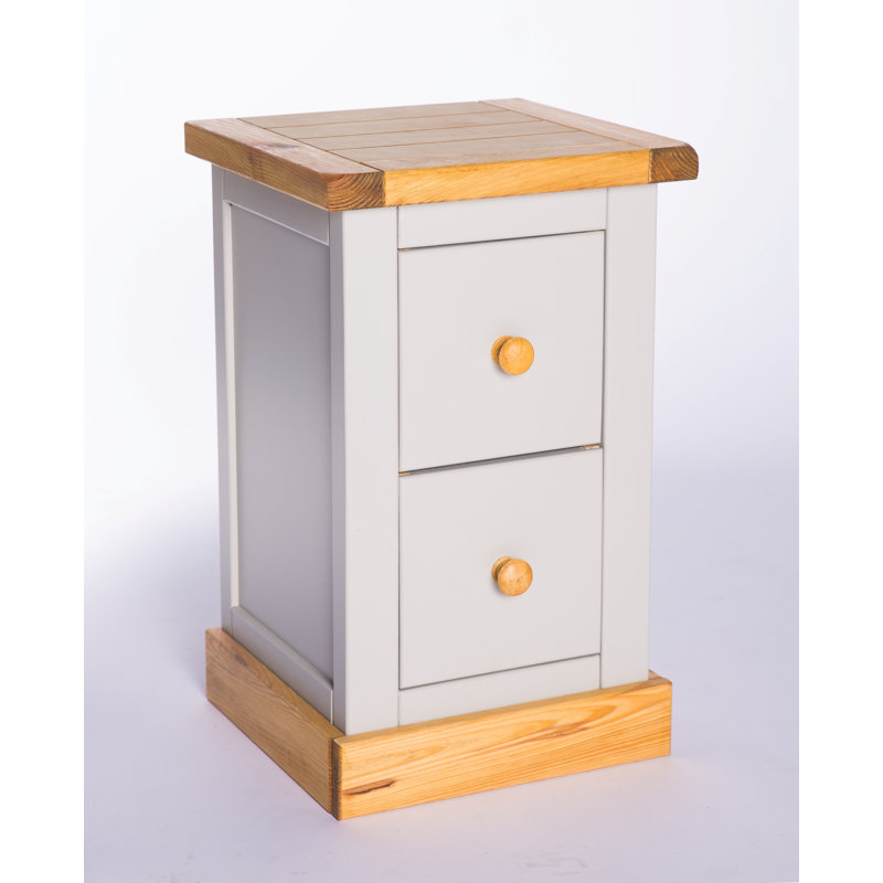 Engleman 35cm W Plywood / Laminate Board Bedside Table, Waxed