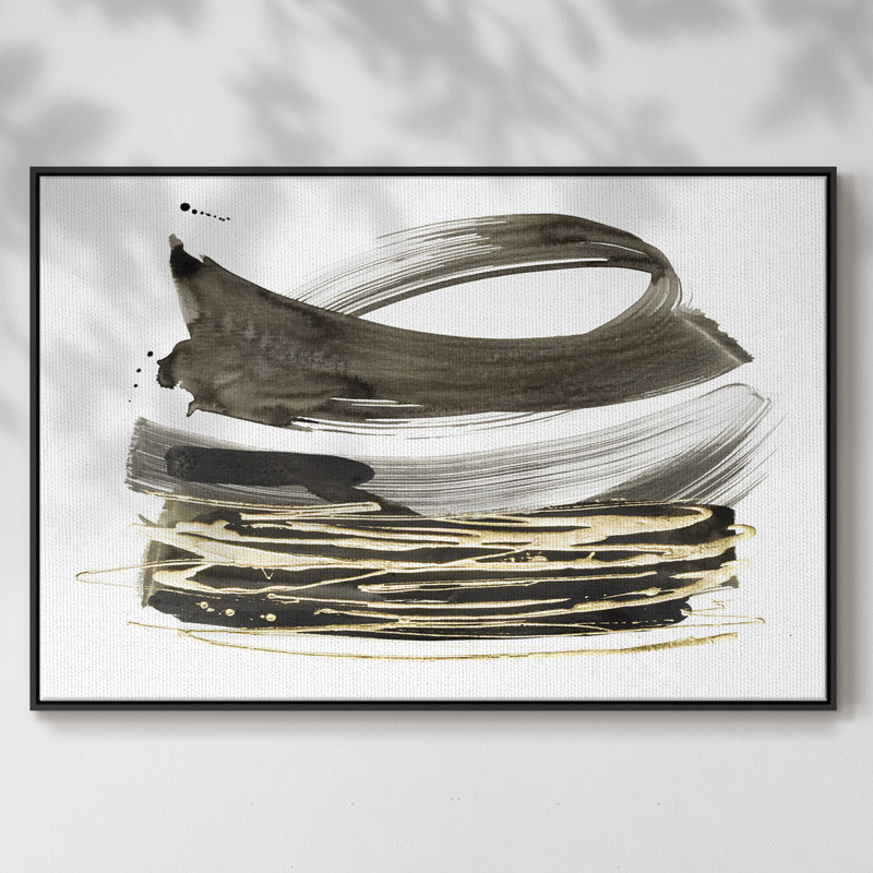 «Freedom I», reproduction sur toile encadrée, H 41 po x l 27 po x P 2 po, Noir