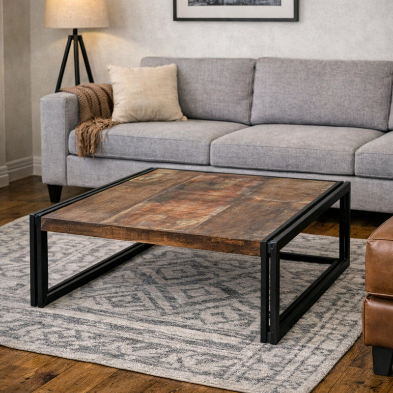Table basse Gramercie, 18" H x 48" L x 31" W, Brown