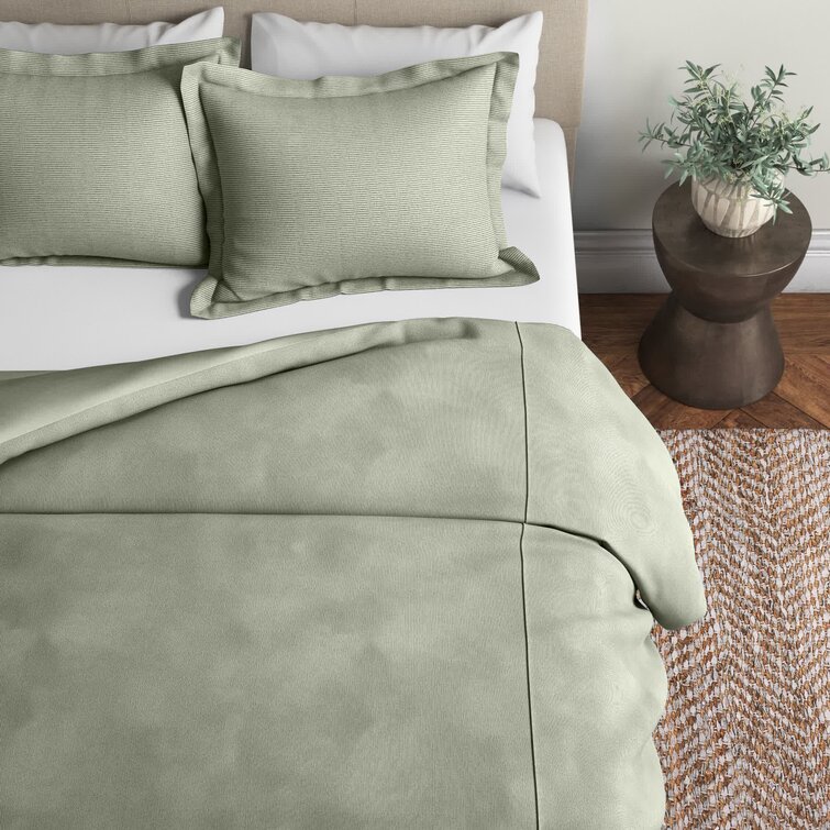 Moss Green Pure Cotton Bed Sheets