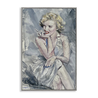 Élégante estampe abstraite Marilyn, giclée par Lucille Lee