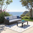 Cairey Sunbrella Outdoor Sofa & Coffee Table