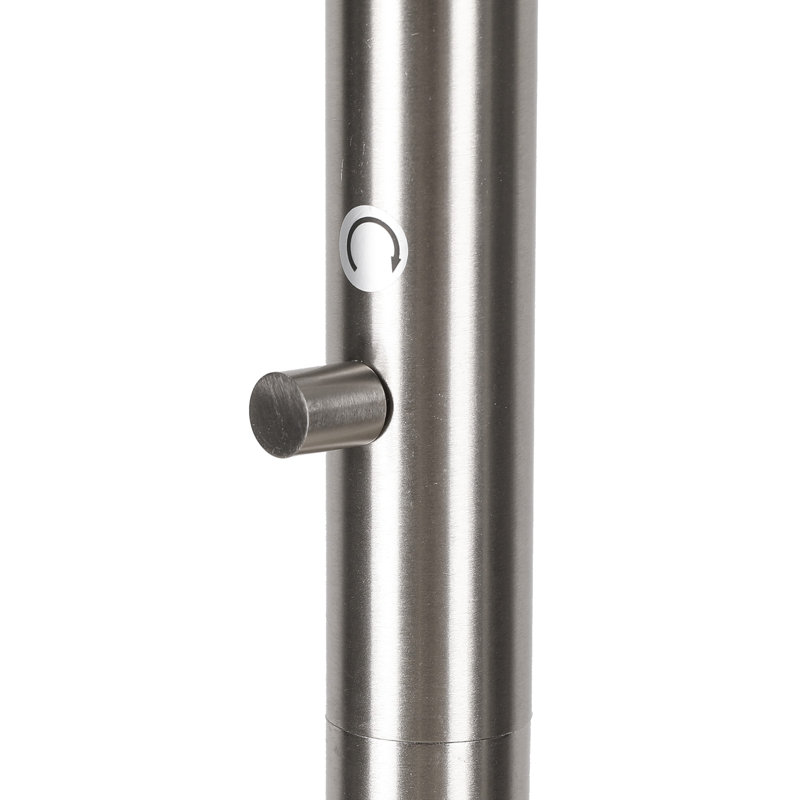 Lampe sur pied à branches 3 lumières 81,5 "avec 3 ampoules incluses, Argent argent