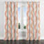 Rideaux Modern - rideaux à œillets abstraits orange et blancs Terra - 1 panneau-31722133-31722134