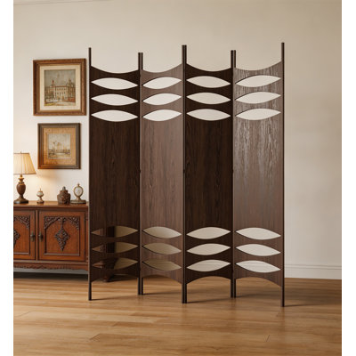 Paravent de chambre pliable Mid-Century