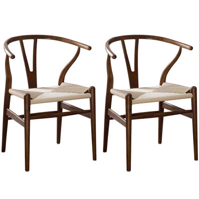 Solid Wood Dining Chair, Mid-Century Chair