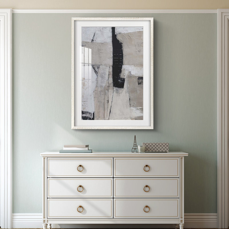 Rendez-vous au milieu - impression encadrée, H 28,5 po x l 20,5 po, Blanc