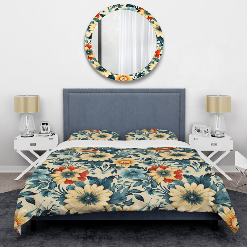 Boho Victorian Fusion Victorian Pattern VI - Ensemble de housse de couette à motif floral