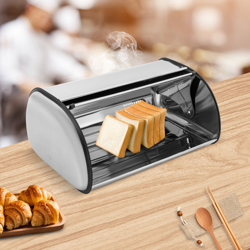 Boîte à pain en acier inoxydable Divena