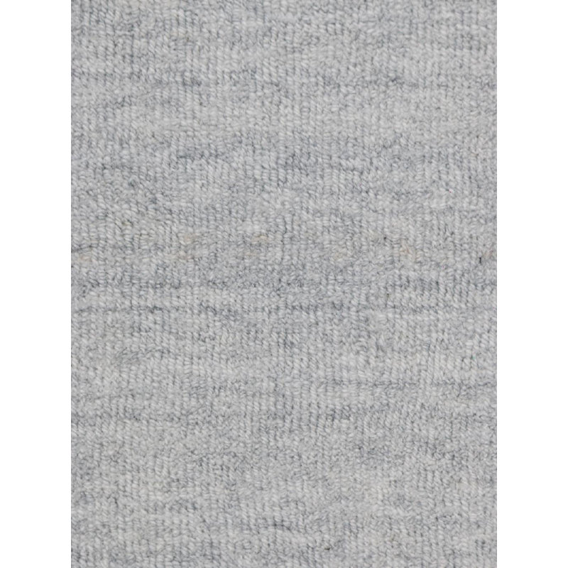 Puja Hand Loomed Area Rug in Light Gray, Rectangle 10' x 14'