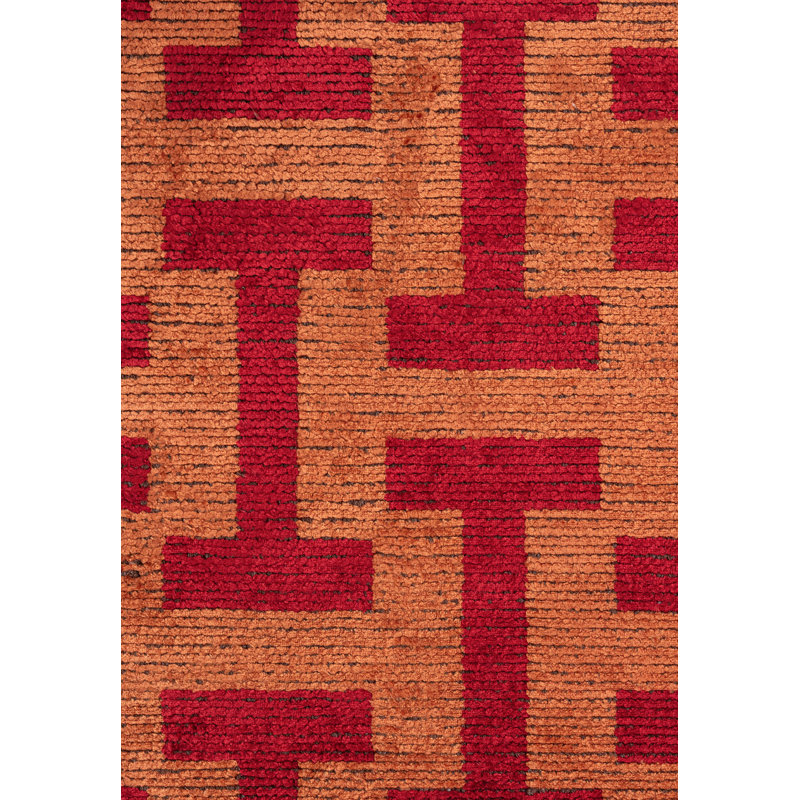 Robat Geometric Hand Loom Indoor / Outdoor Area Rug, Rectangle 7'10" x 11'2"