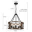 Lustre tambour 5 lumières à intensité variable Napeague-1260295035