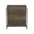 Jamestown Square Side End Table with Storage Shelf Ashwood Rustic Wood Grain and Metal Frame-2136747218