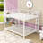 Queen Over Queen Bunk Bed With Dual Ladders, Guardrails And Noise‑Reducing Slats