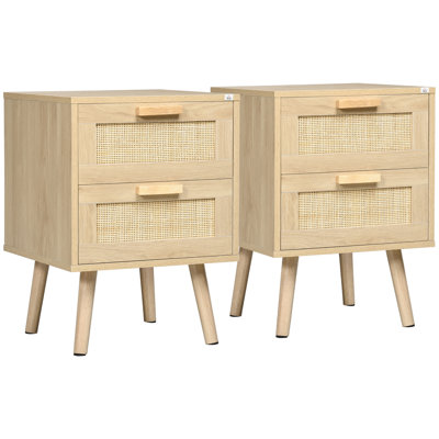 15.7'' W Particle Board / Chipboard Nightstand