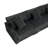 4 - Piece Upholstered Gray Faux Rabbit Fur Flannel Modular Sectional Sofa with Armrests & Throw Pillows-1545015710