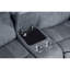 Fauteuil inclinable moderne en velours gris bicolore avec console de rangement et - Transformez votre espace de vie-1694202360