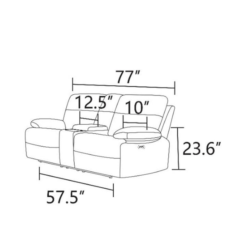 Canapé de style causeuse inclinable Ember